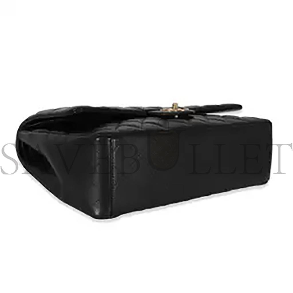 Ch*el classic flap black gold hardware a58601 (23*33*10cm)