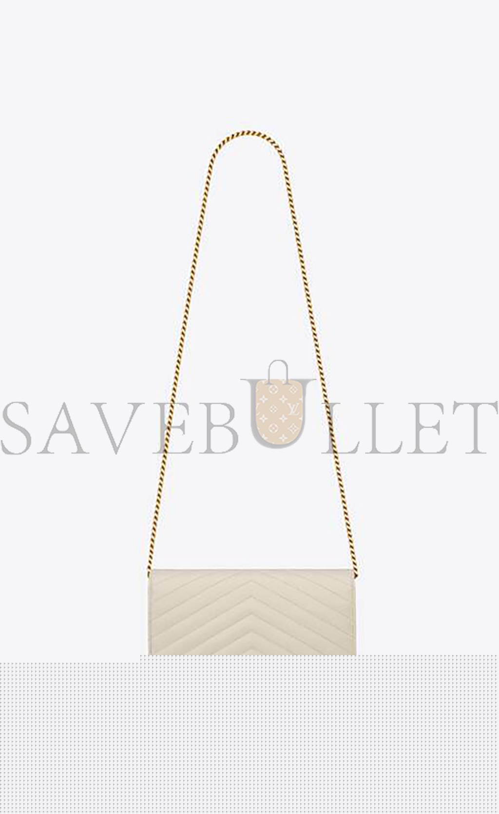 Y*L cassandre matelassÉ chain wallet in grain de poudre embossed leather 377828bow019207 (22.5*14*4cm)