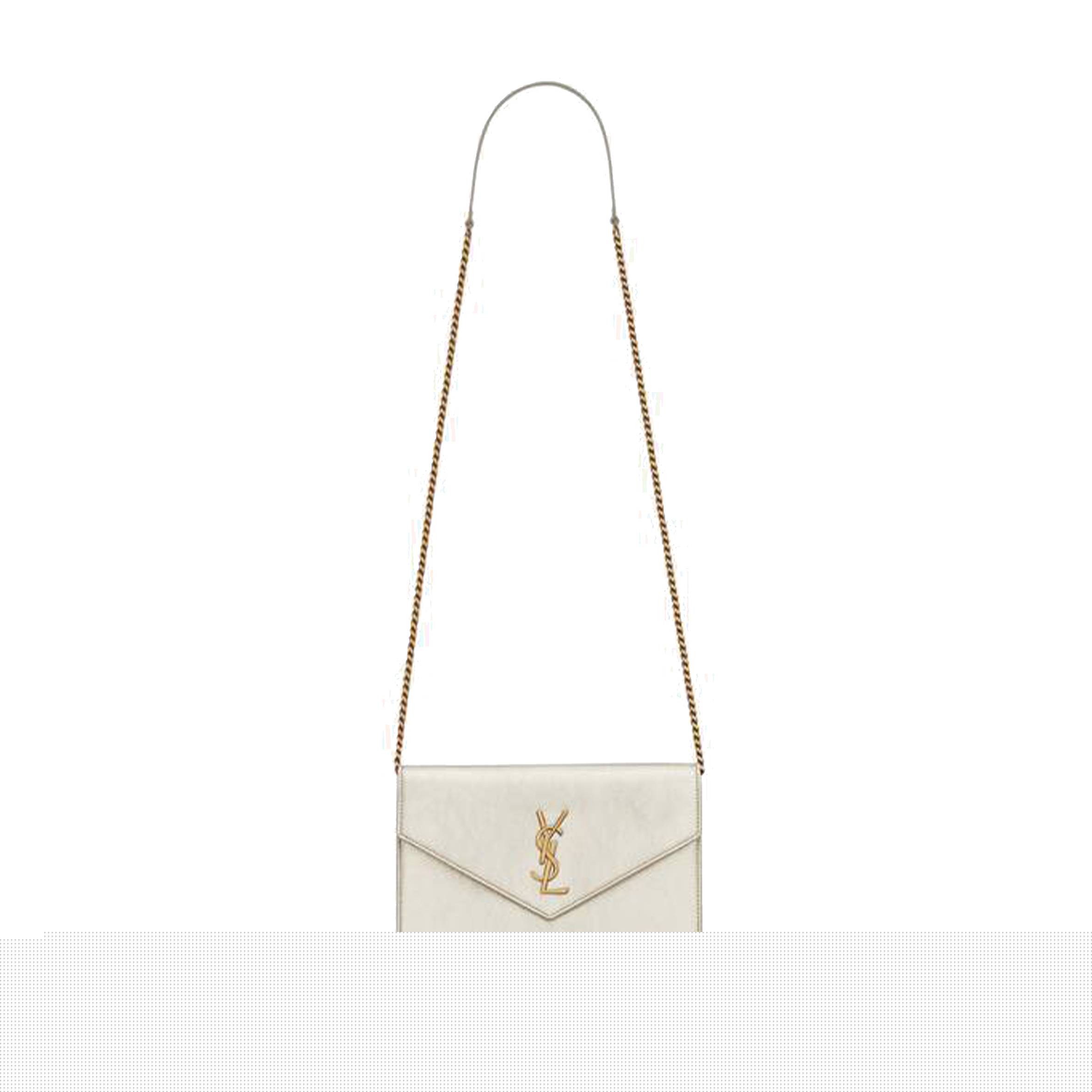 Y*L cassandre envelope chain wallet in metallized leather 402031aaagi7100 (19*12.5*3.5cm)