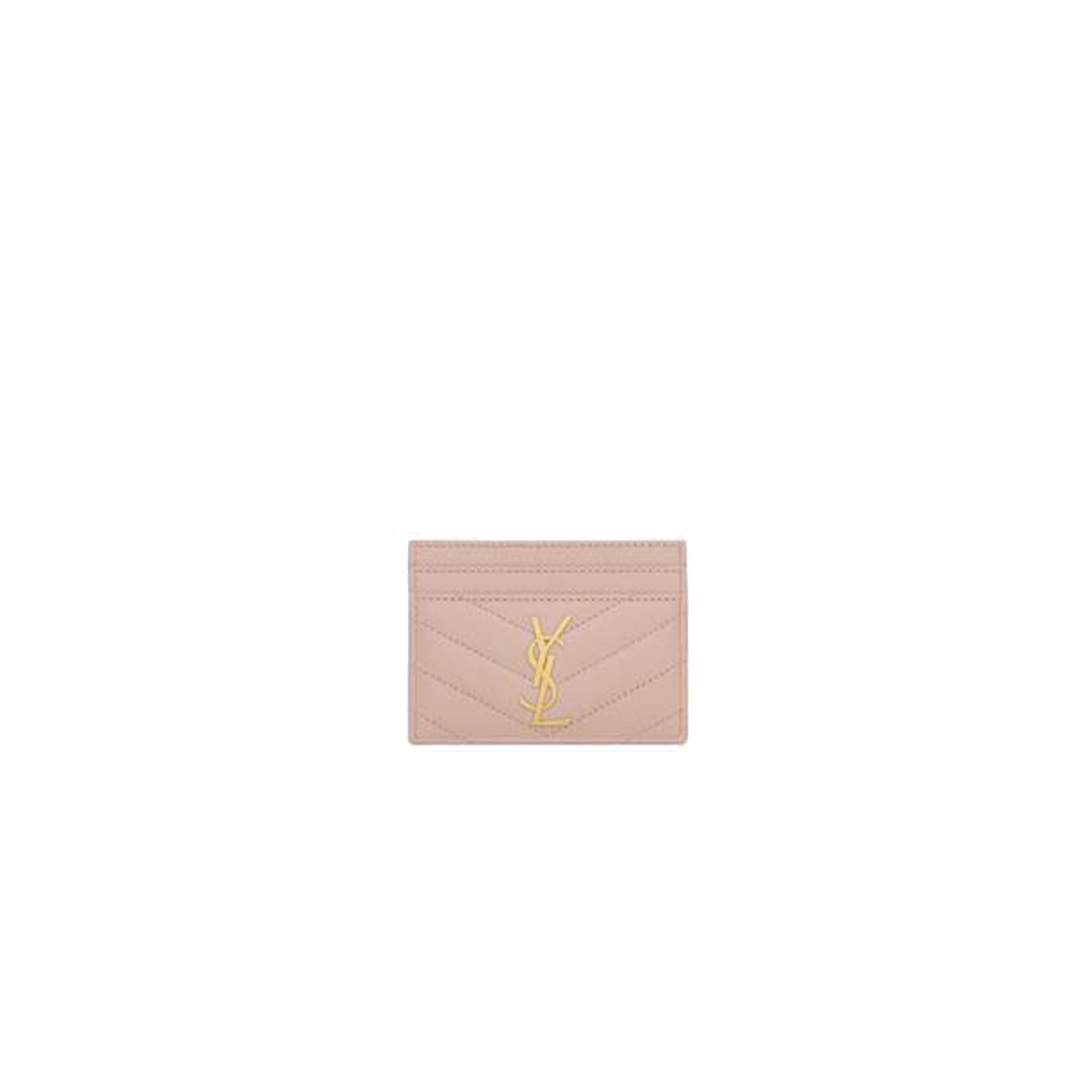 Y*L cassandre matelassÉ card case in grain de poudre embossed leather 423291bow016920 (10.5*7.5*0.5cm)