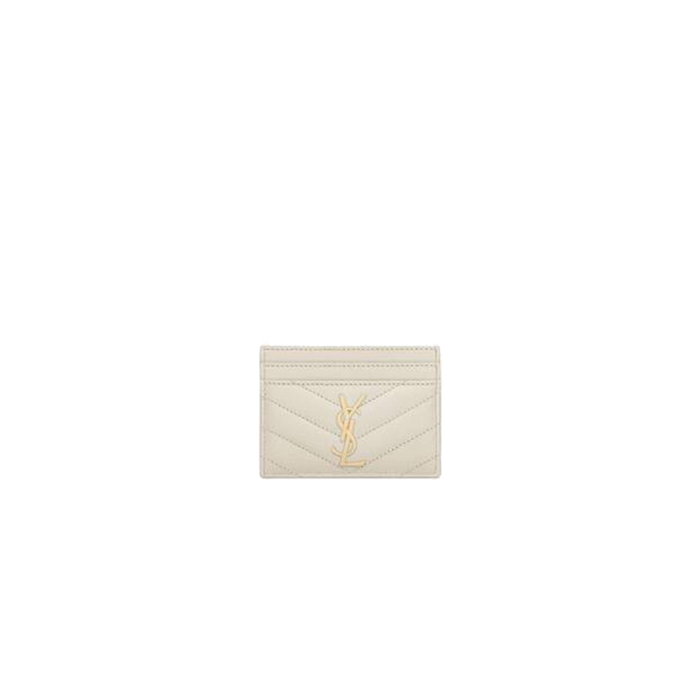 Y*L cassandre matelassÉ card case in grain de poudre embossed leather 423291bow019207 (10.5*7.5*0.5cm)