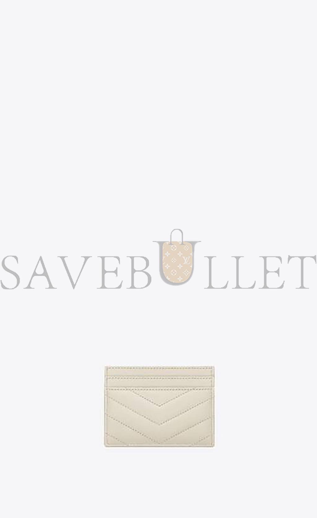 Y*L cassandre matelassÉ card case in grain de poudre embossed leather 423291bow019207 (10.5*7.5*0.5cm)