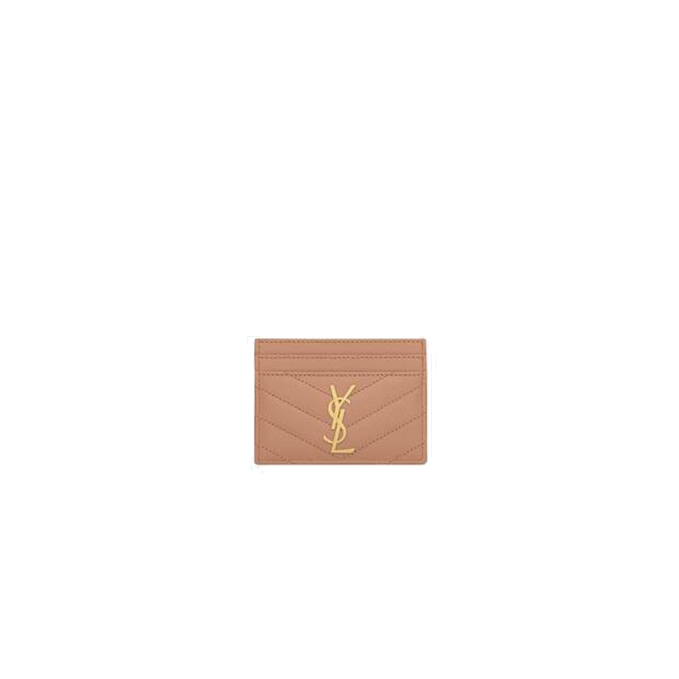 Y*L cassandre matelassÉ card case in grain de poudre embossed leather 423291bow019830 (10.5*7.5*0.5cm)