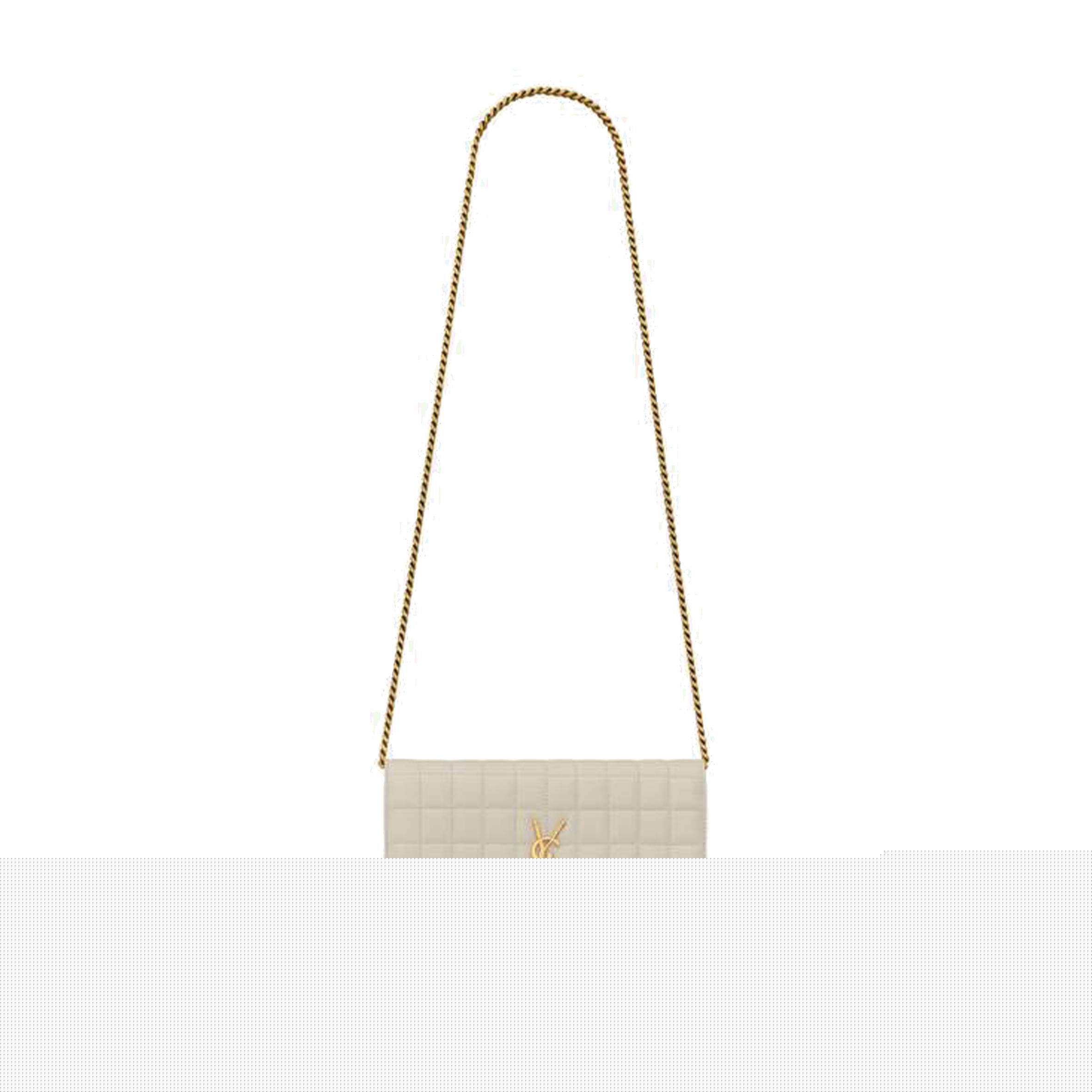 Y*L cassandre matelassÉ carrÉ chain wallet in lambskin 743346aabvp9207 (23*14*3cm)