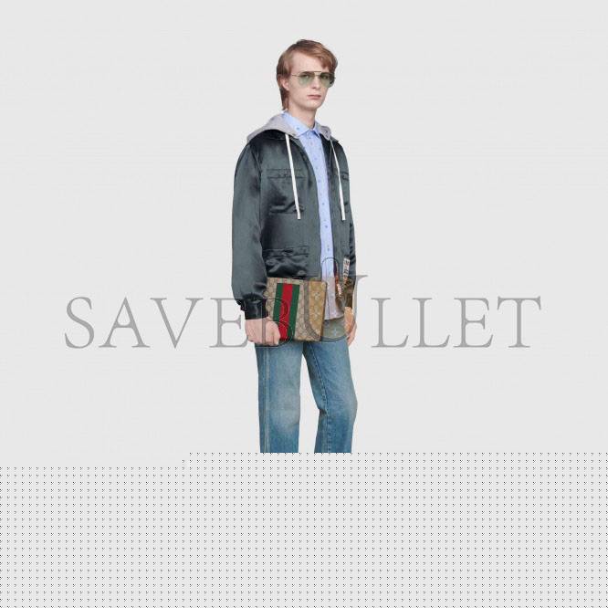 g*u*i gg S*p*e web pouch  ‎475316 （26*20*6cm）