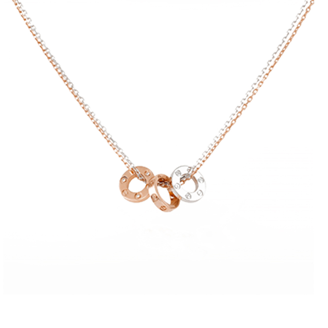 ca*t*er love necklace, 6 Di*m*nds b7219700