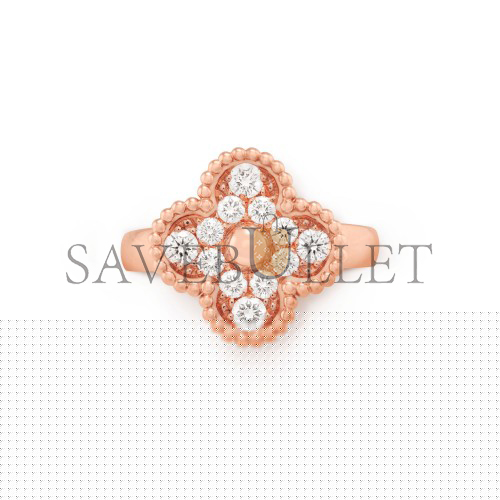 v*n cl*f arpels vintage alhambra ring - rose gold, Di*m*nd  vcarp2r400