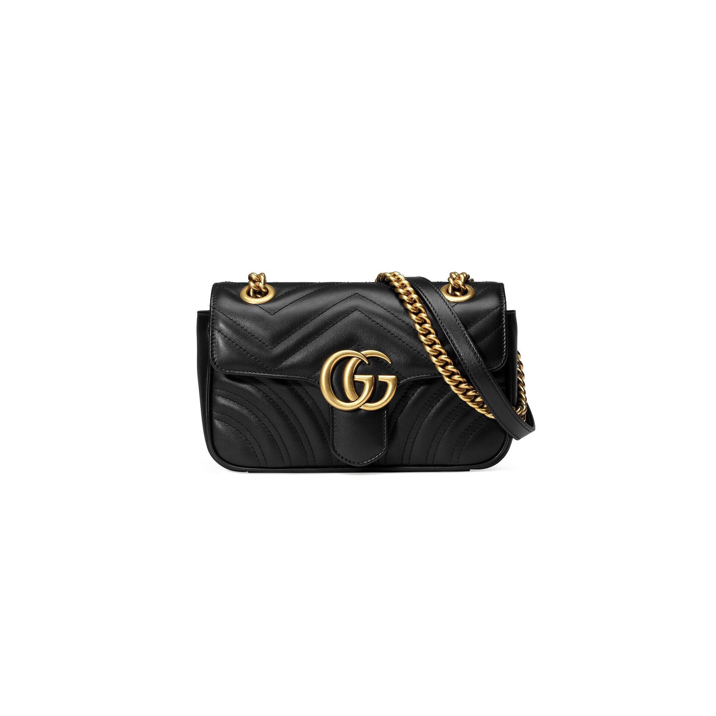 G*u*i gg marmont matelassÉ mini bag 446744  (23*14*6cm)