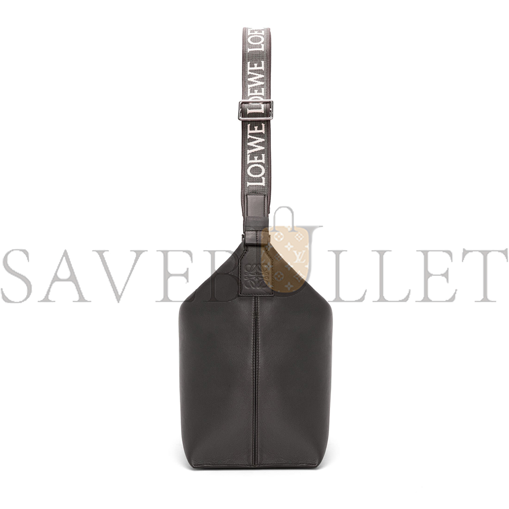 l*ew* cubi crossbody bag in S*pple smooth calfskin and jacquard (44*30*18cm)