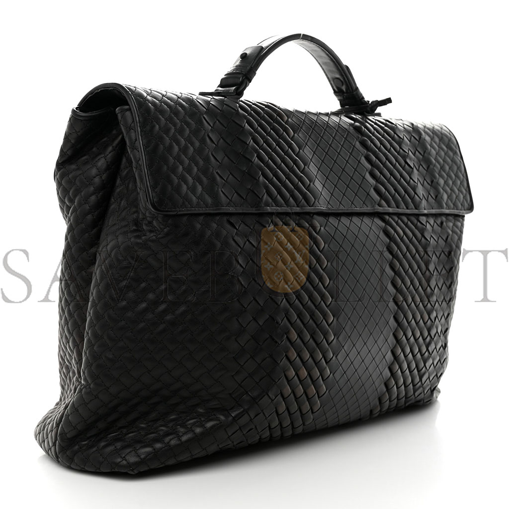 bo*te*ga Ve*ne*ta intrecciato vn briefcase black (38*30*10cm)