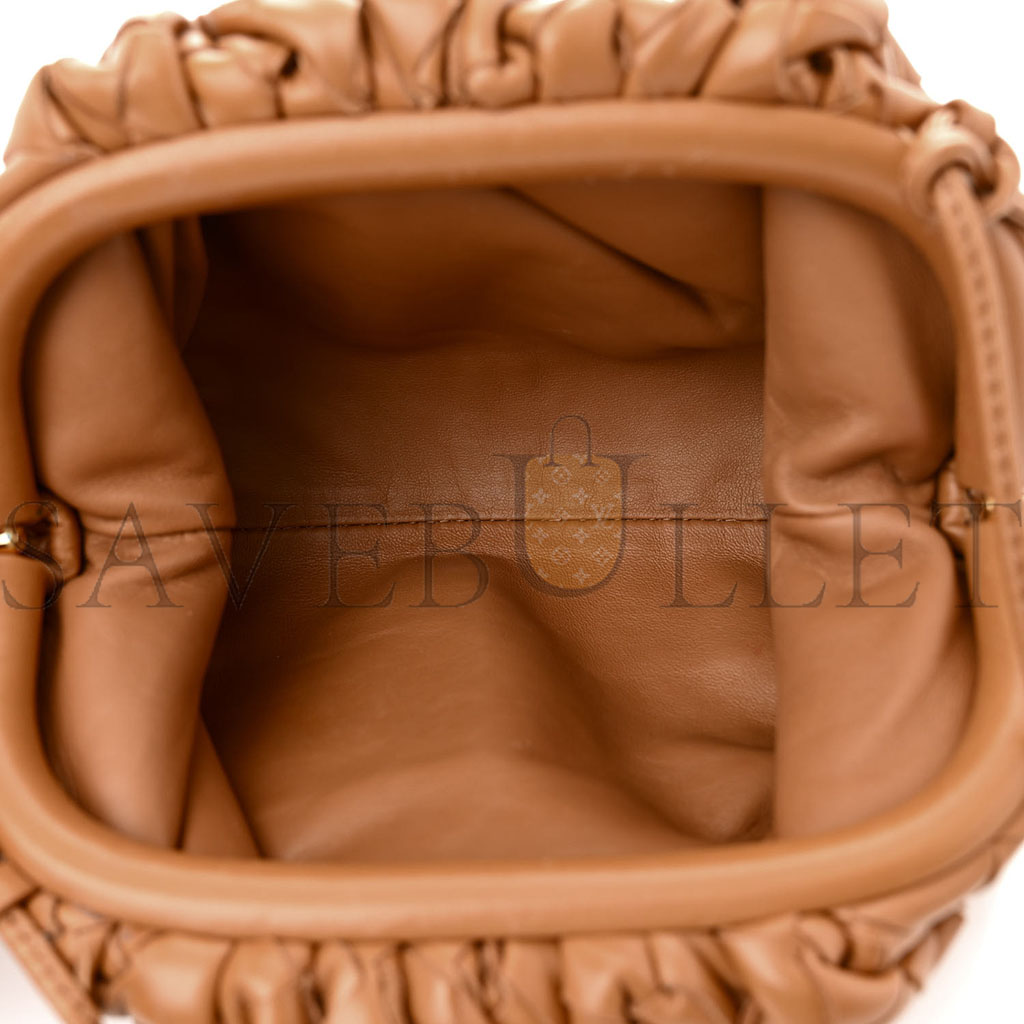 bo*te*ga Ve*ne*ta nappa intrecciato the mini pouch carmel (21*11*5cm)