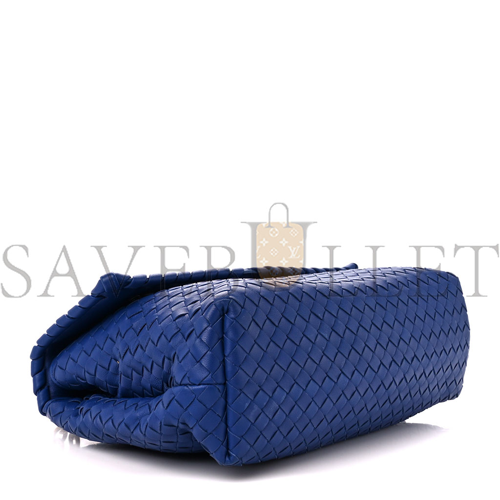 bo*te*ga Ve*ne*ta nappa intrecciato olimpia shoulder bag cobalt (28*20*10cm)