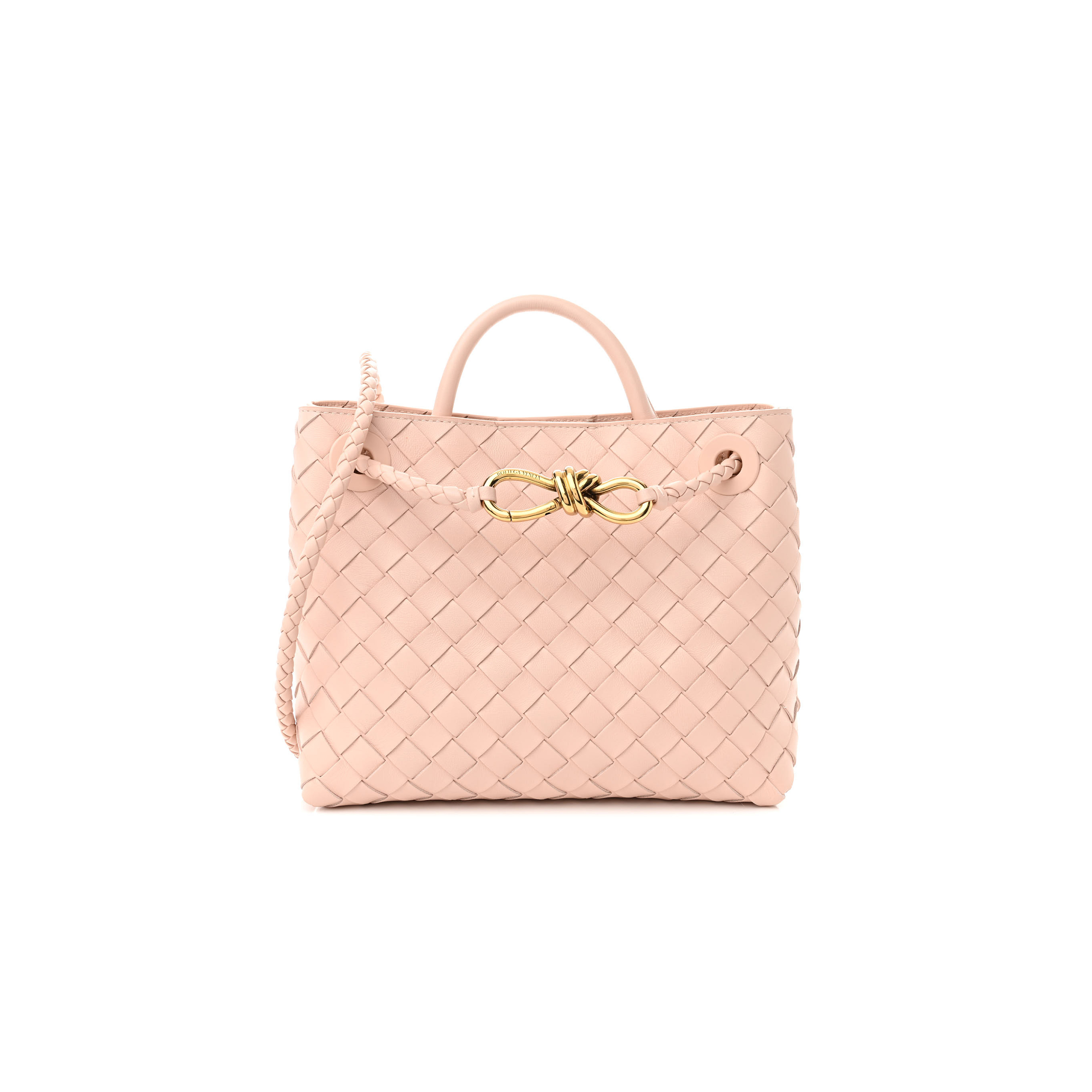 bo*te*ga Ve*ne*ta nappa intrecciato small andiamo shoulder bag lotus (25*20*10cm)