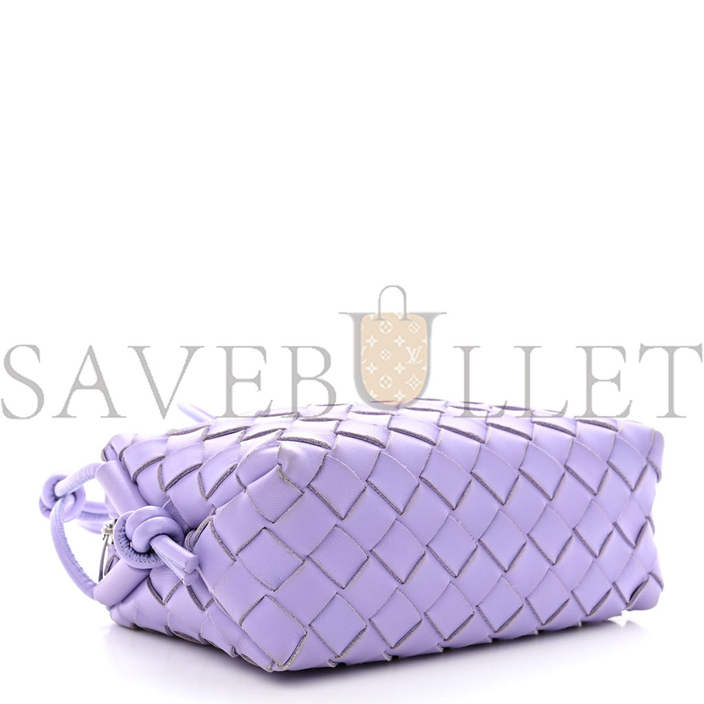 bo*te*ga Ve*ne*ta nappa intrecciato mini loop camera bag wisteria (17＊10＊6cm)