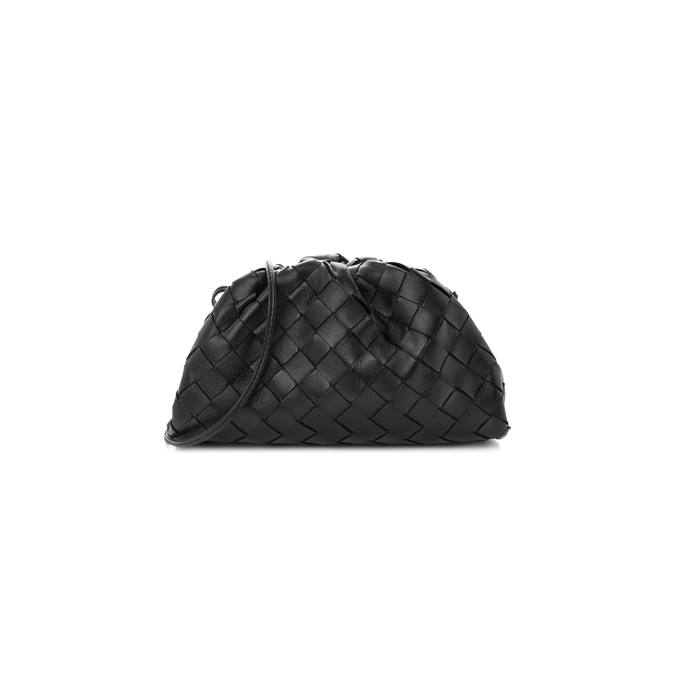 bo*te*ga Ve*ne*ta nappa intrecciato the mini pouch black (22*15*7cm)