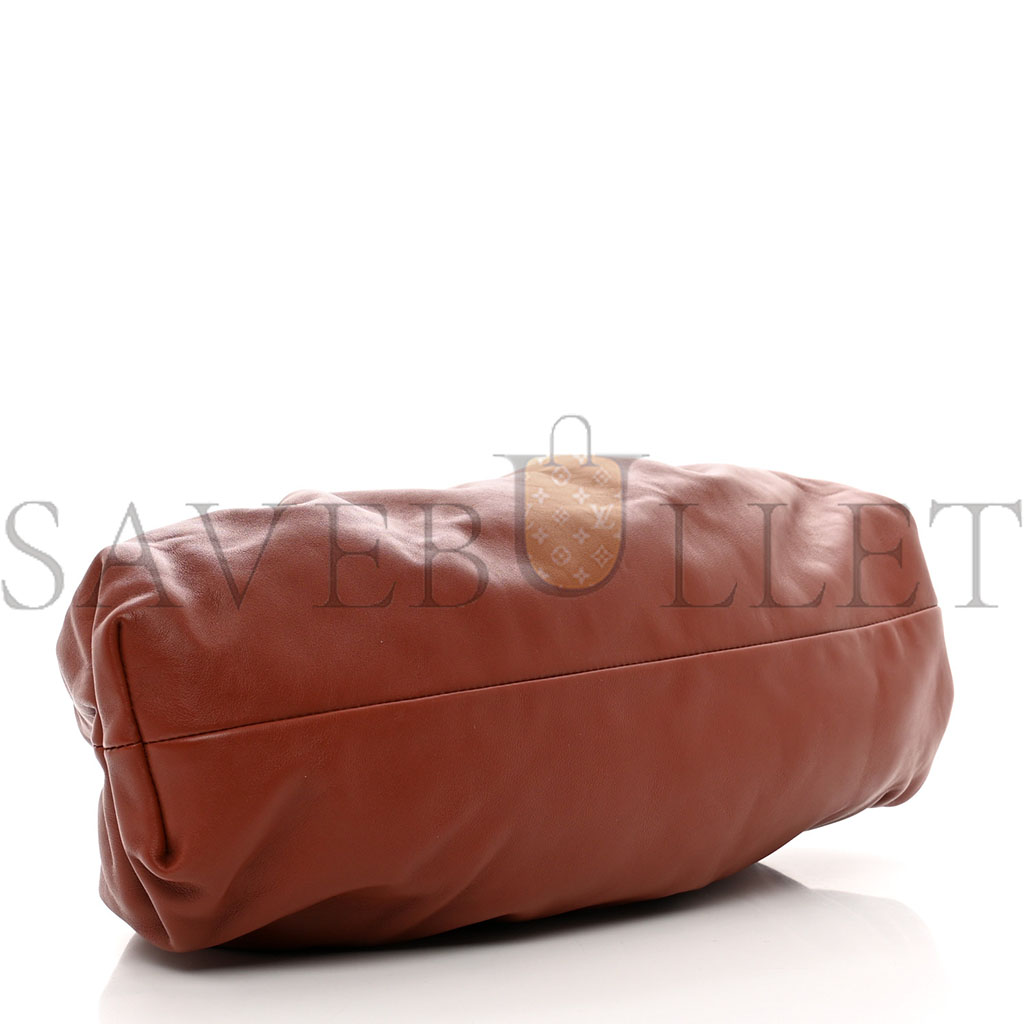 bo*te*ga Ve*ne*ta smooth butter calf the pouch oversized clutch rust (38*17*8cm)
