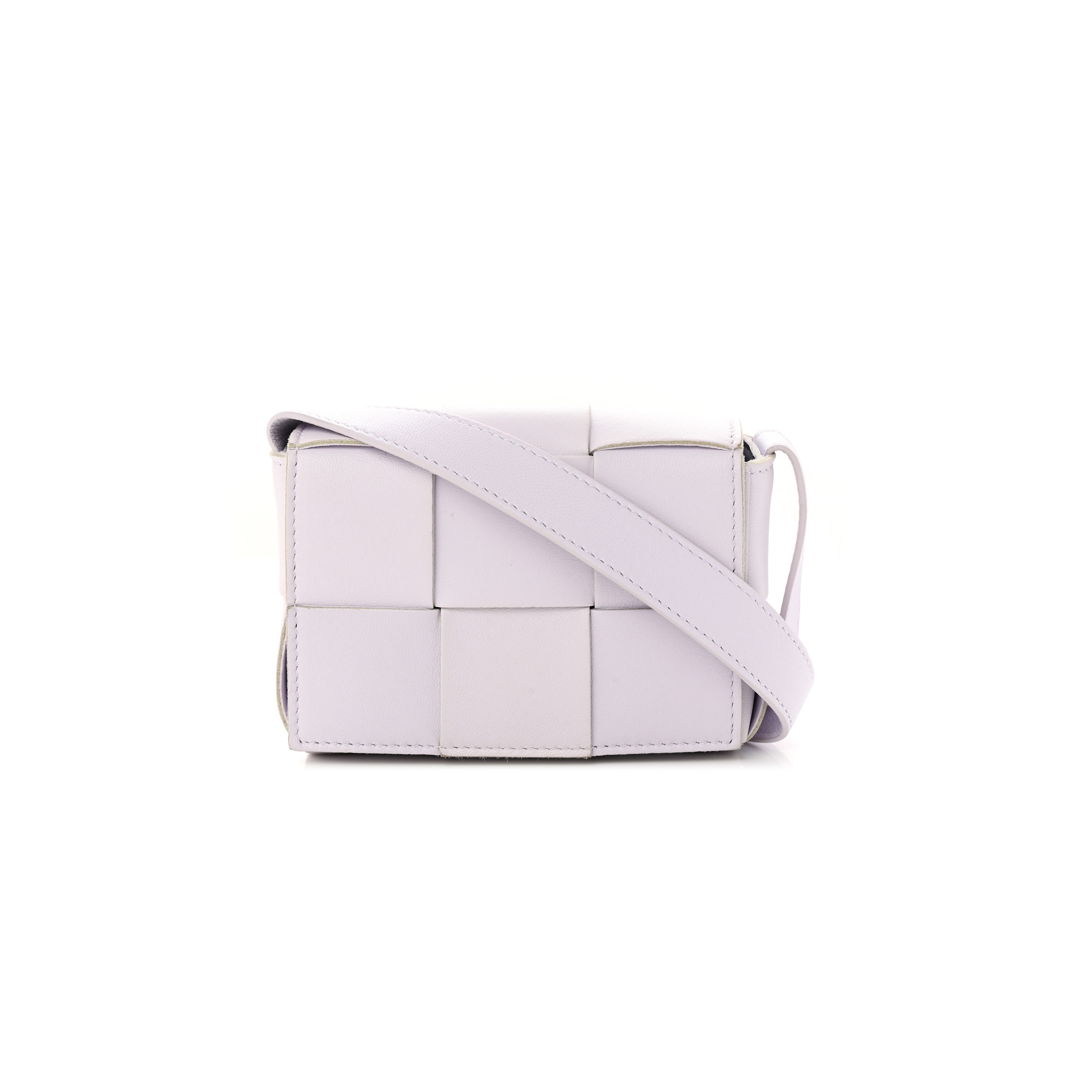 bo*te*ga Ve*ne*ta lambskin maxi intreccio candy cassette crossbody bag mirth washed (12*9*4cm)