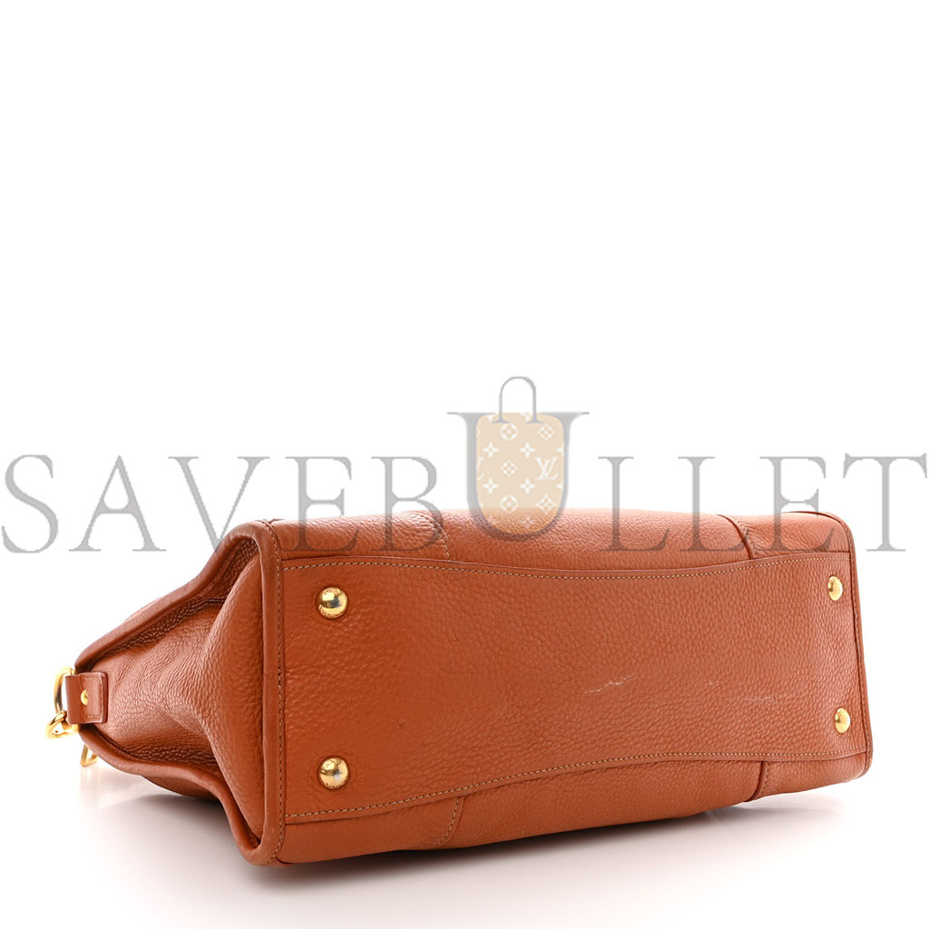 Pra*a vitello daino shopping satchel rame (37*22*15cm)