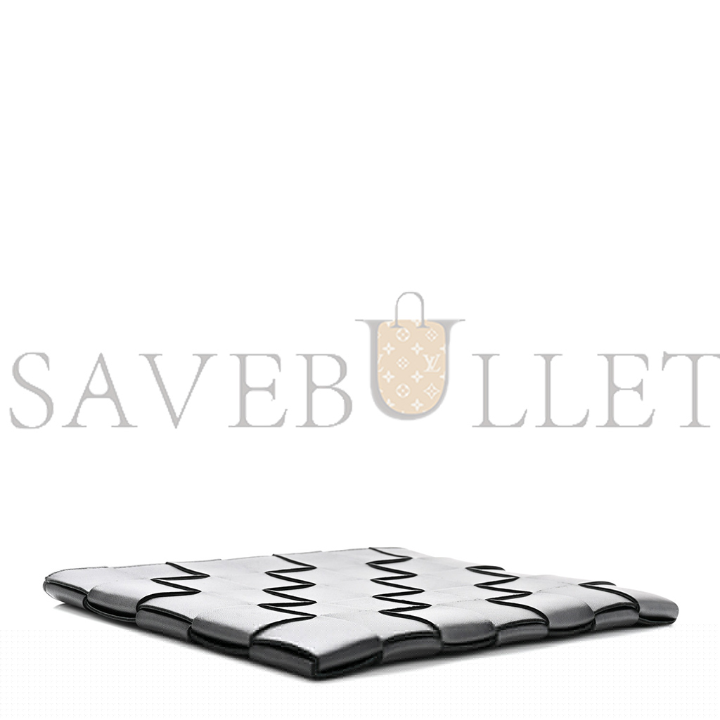 bo*te*ga Ve*ne*ta nappa maxi intrecciato cassette flat zip medium pouch black (28*20cm)