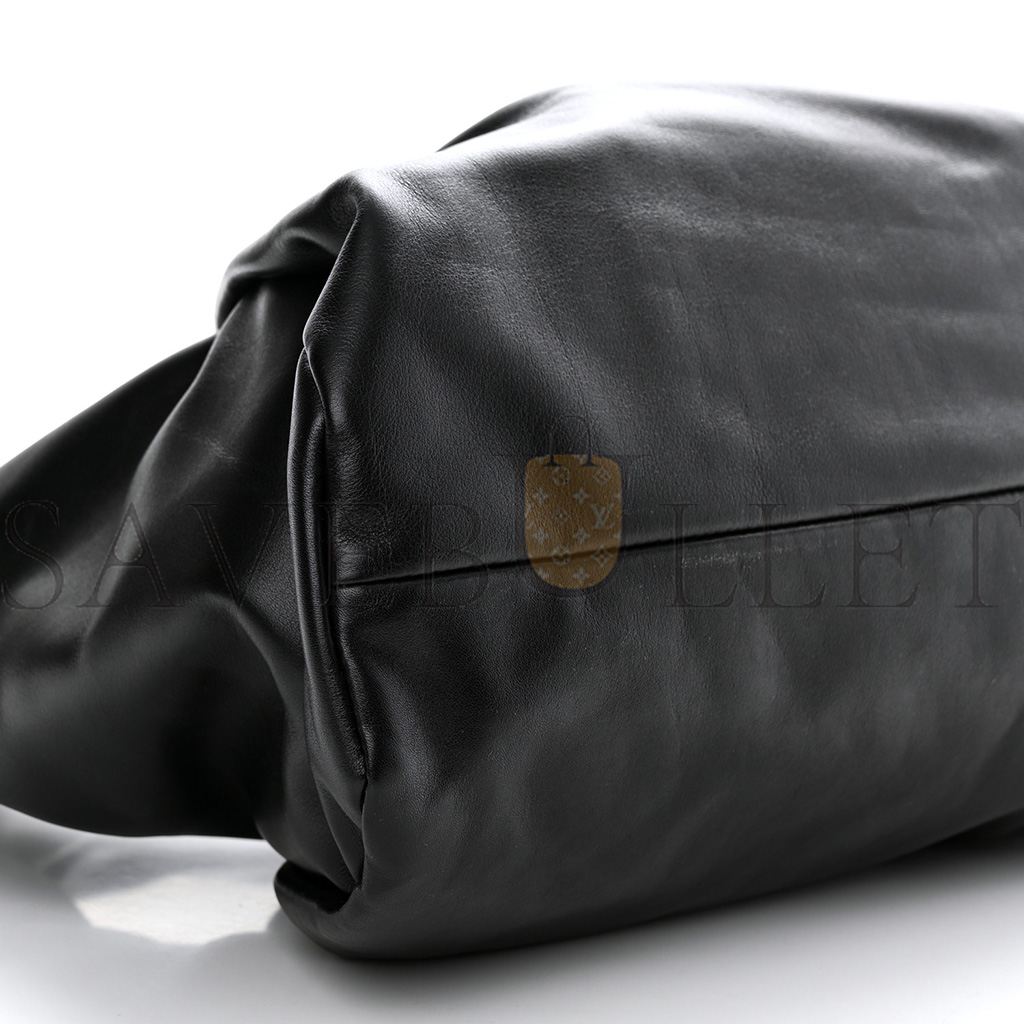 bo*te*ga Ve*ne*ta smooth butter calfskin small the shoulder pouch black (39*22*15cm)