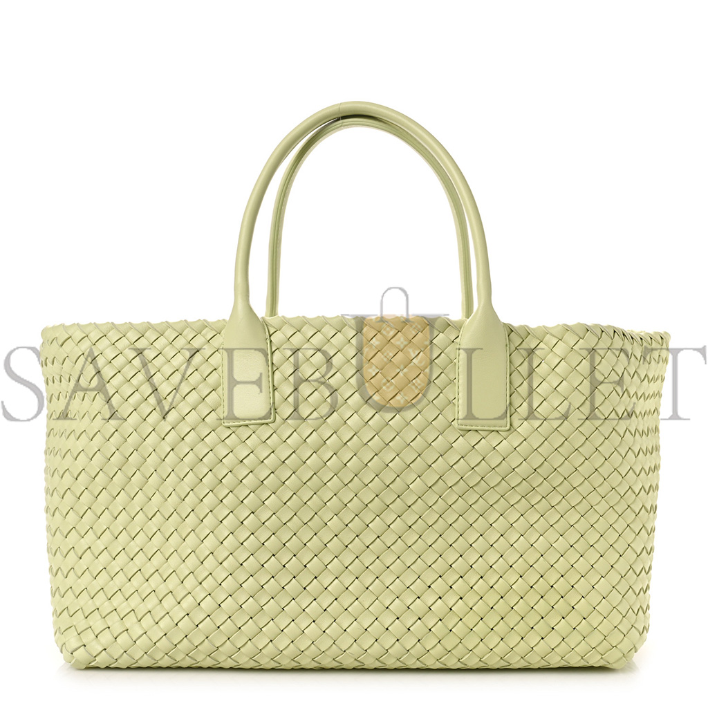 bo*te*ga Ve*ne*ta lambskin intreccio medium cabat lemon washed (41*25*17cm)