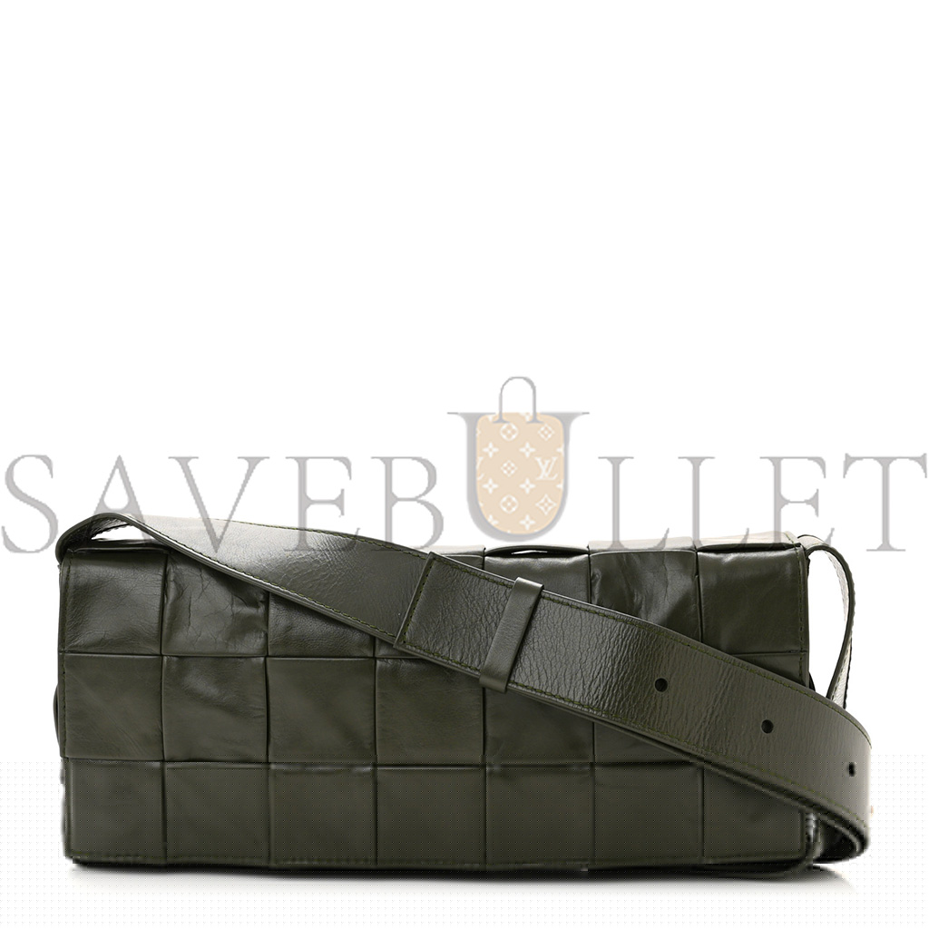 bo*te*ga Ve*ne*ta paper calfskin intrecciato stretch cassette camping (29*13*4cm)