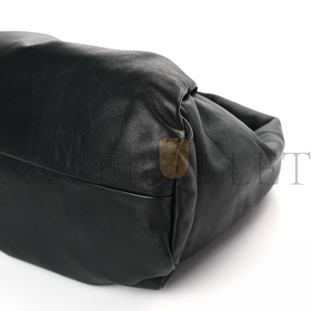 bo*te*ga Ve*ne*ta smooth butter calfskin small the shoulder pouch black (38*22*9cm)