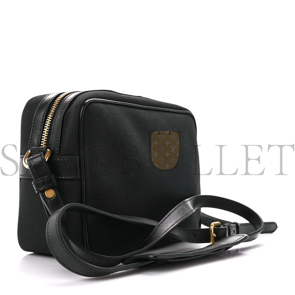 Pra*a jacquard logo camera bag black (23*15*8cm)
