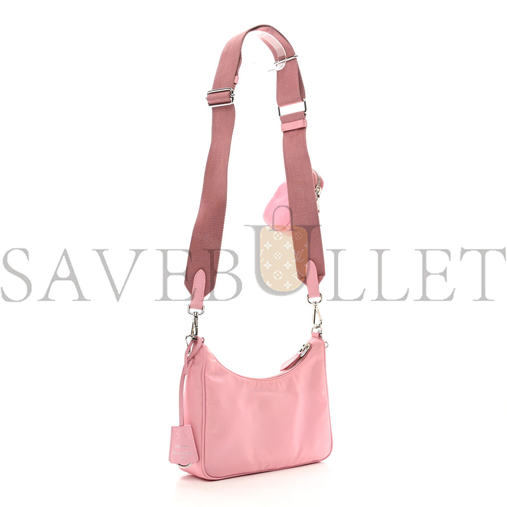 Pra*a nylon re-edition 2005 shoulder bag rosa (22*17*6cm)