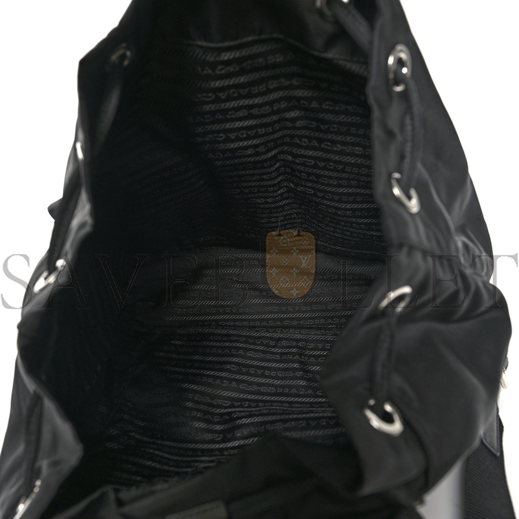 Pra*a nylon vela medium backpack black (29*29*14cm)