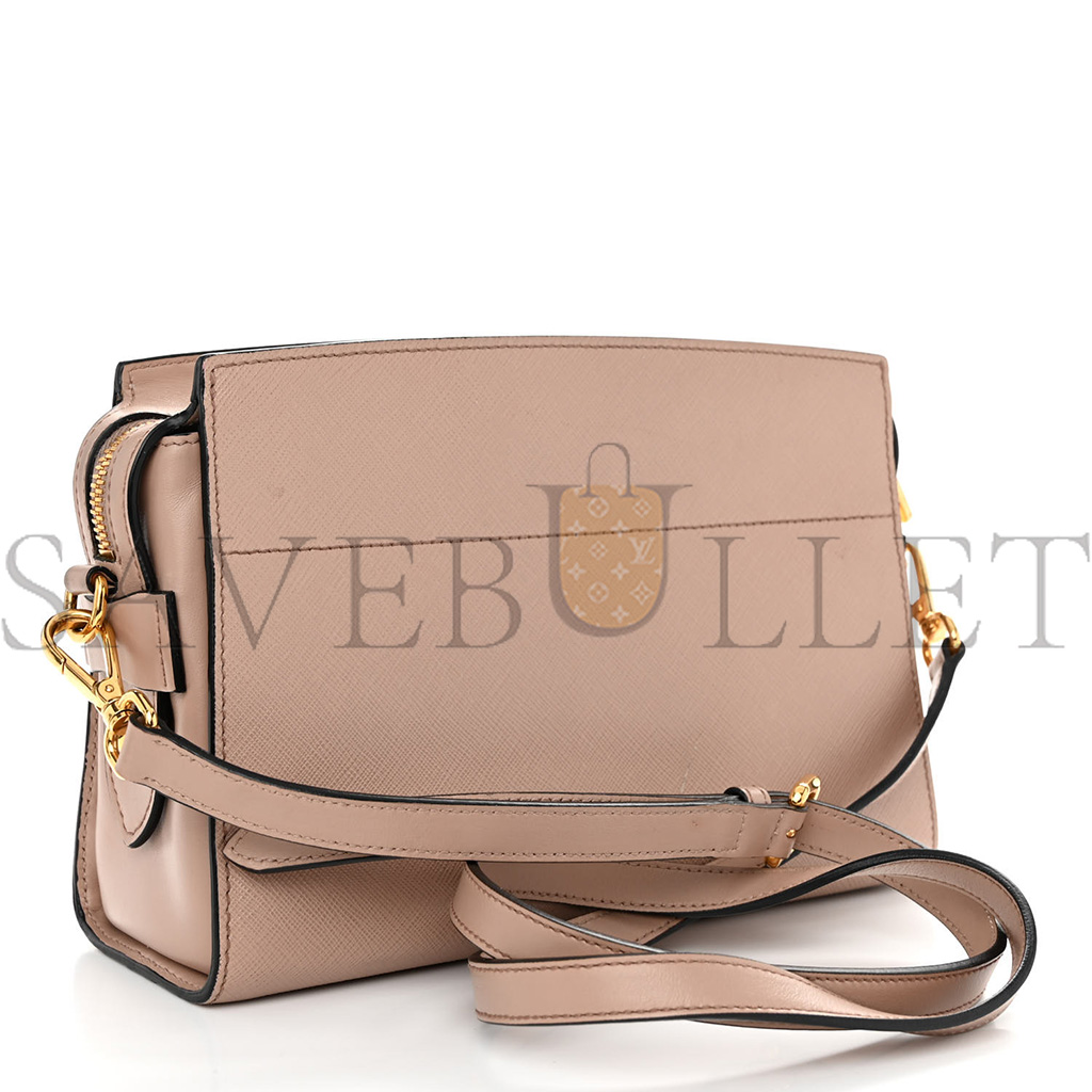 Pra*a saffiano city calfskin esplanade crossbody bag cipria (24*17*9cm)