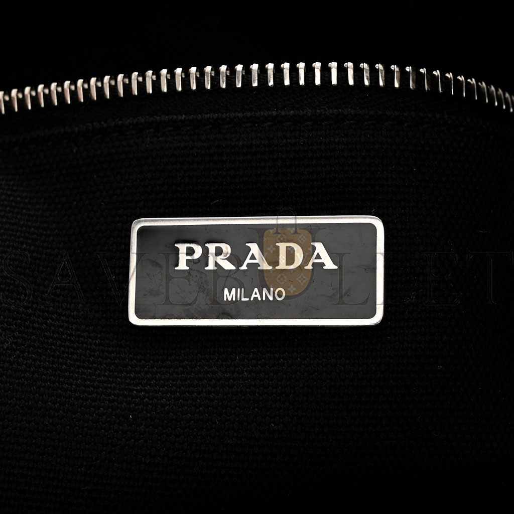 Pra*a saffiano cuir tote black (33*31*14cm)