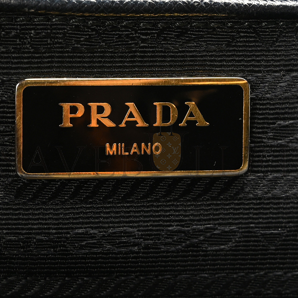 Pra*a saffiano large galleria double zip tote black (36*27*15cm)