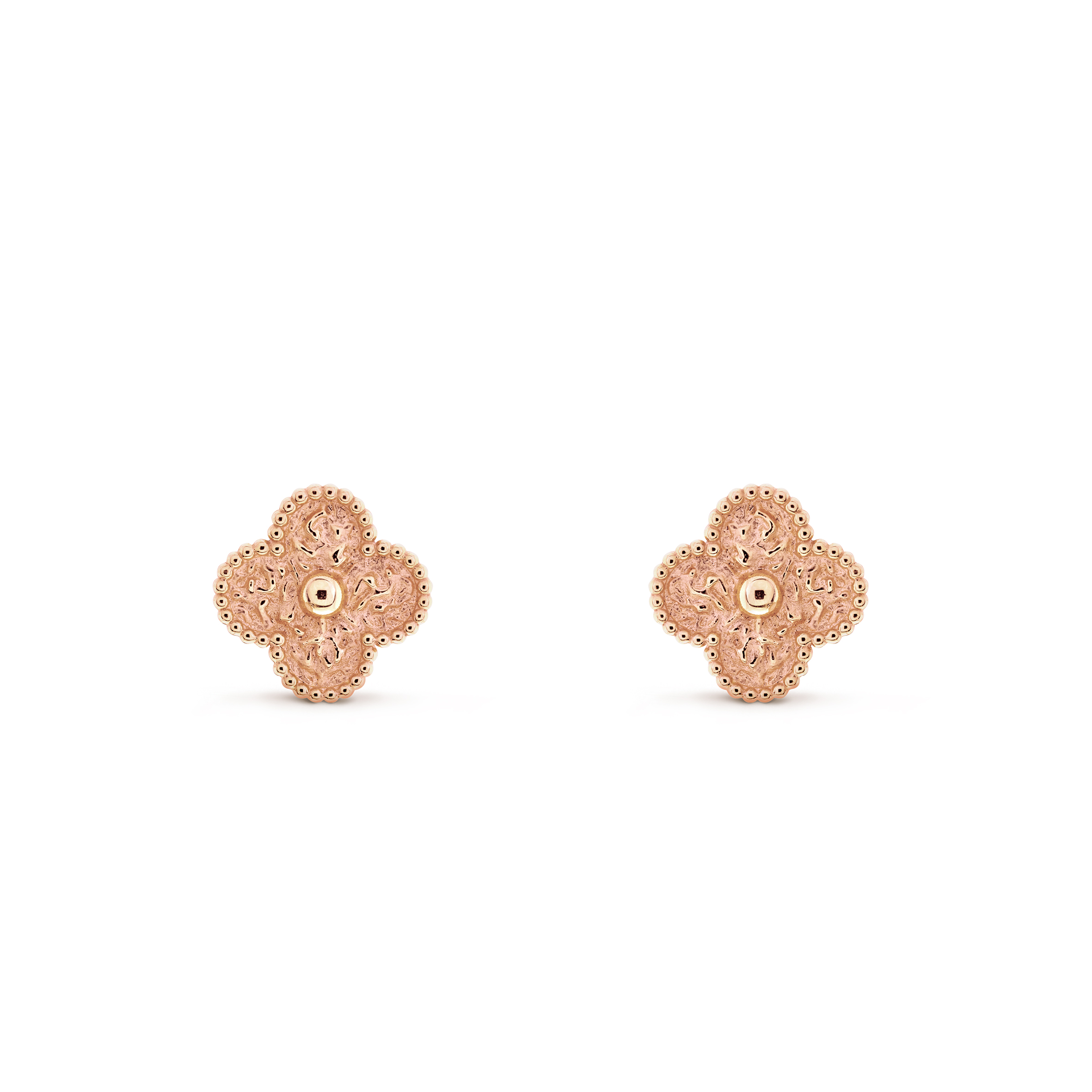 V*N CL*F arpels vintage alhambra earrings - rose gold vcarn9t400