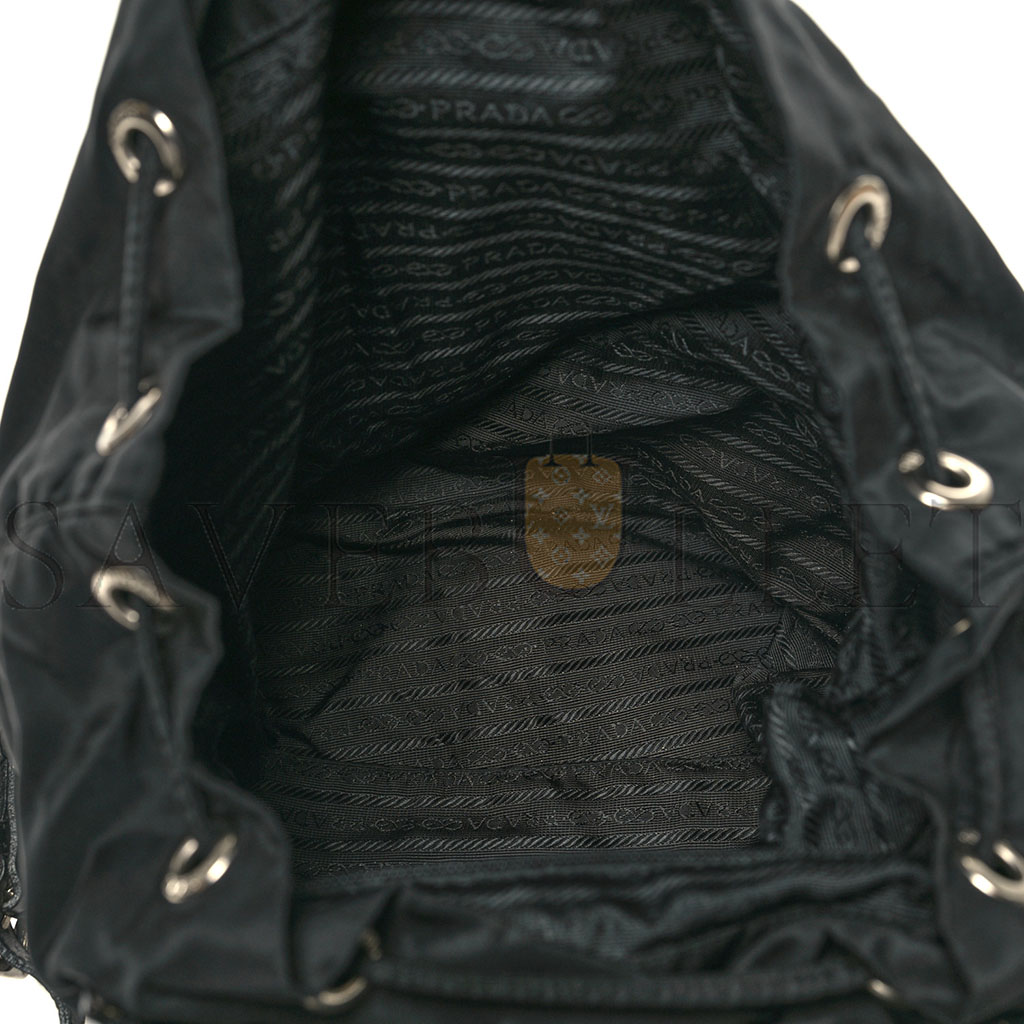 Pra*a tessuto nylon vela backpack black (31*29*11cm)