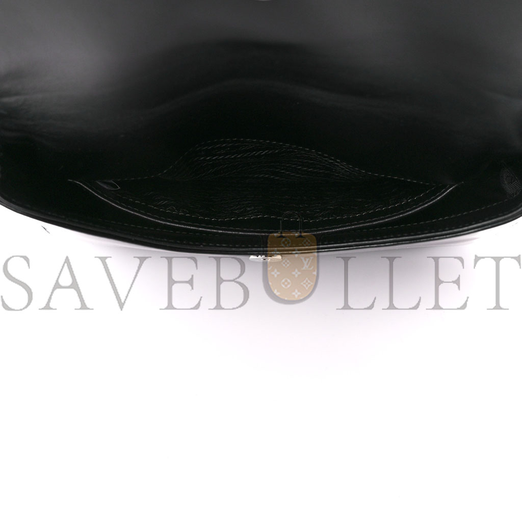 Pra*a spazzolato cleo flap shoulder bag black (22*17*3cm)