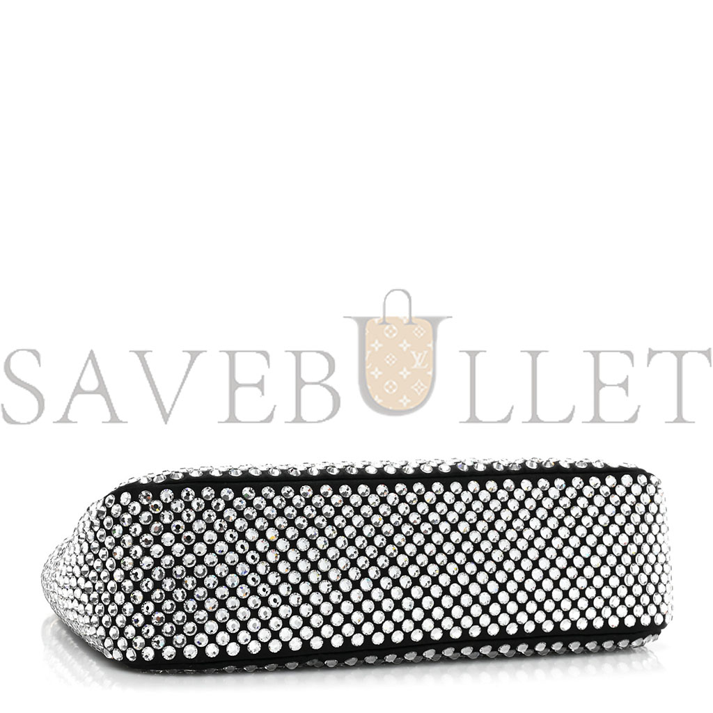 Pra*a satin crystal re-edition 2005 shoulder bag cristal (22*17*6cm)