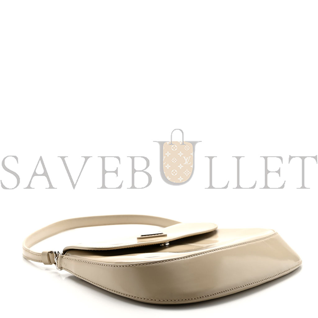 Pra*a spazzolato cleo flap shoulder bag deserto (17*15*3cm)