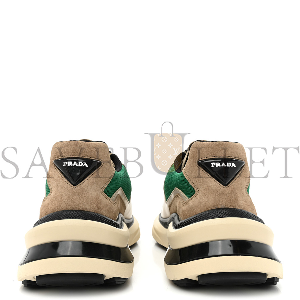 Pra*a spazzolato rois bike fabric mens sneakers 11 quarzo mango