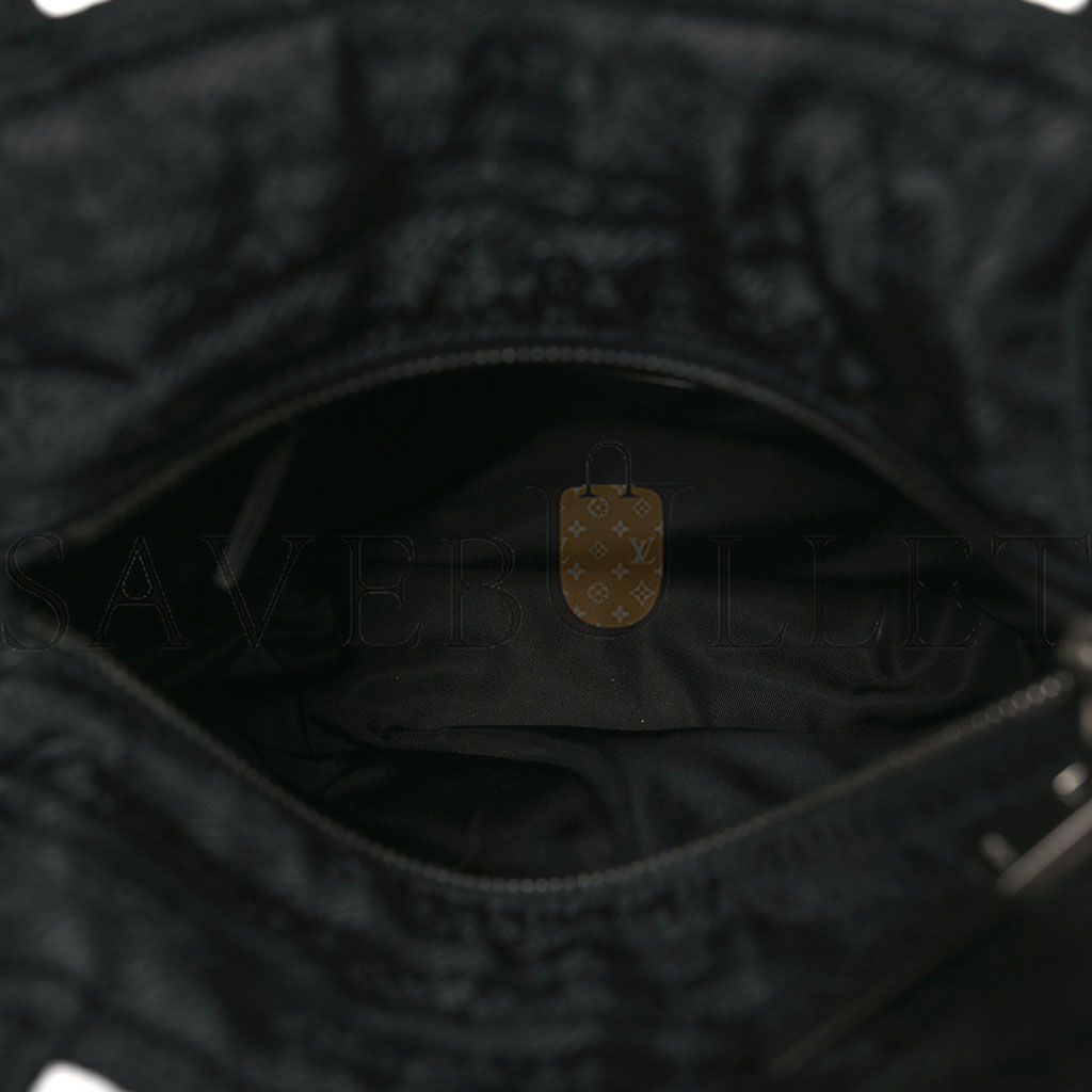 Pra*a tessuto nylon jacquard tote black (22*20*8cm)