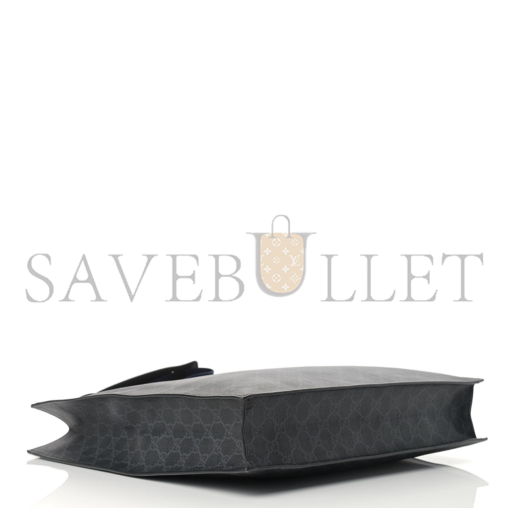 g*u*i gg S*p*e monogram appia calfskin web vertical tote black (37*36*8cm)