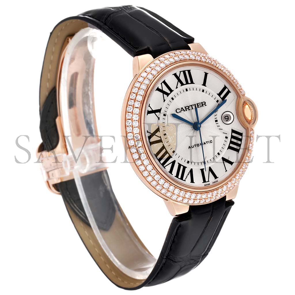 ca*t*er ballon bleu 42 rose gold Di*m*nd mens watch we900851