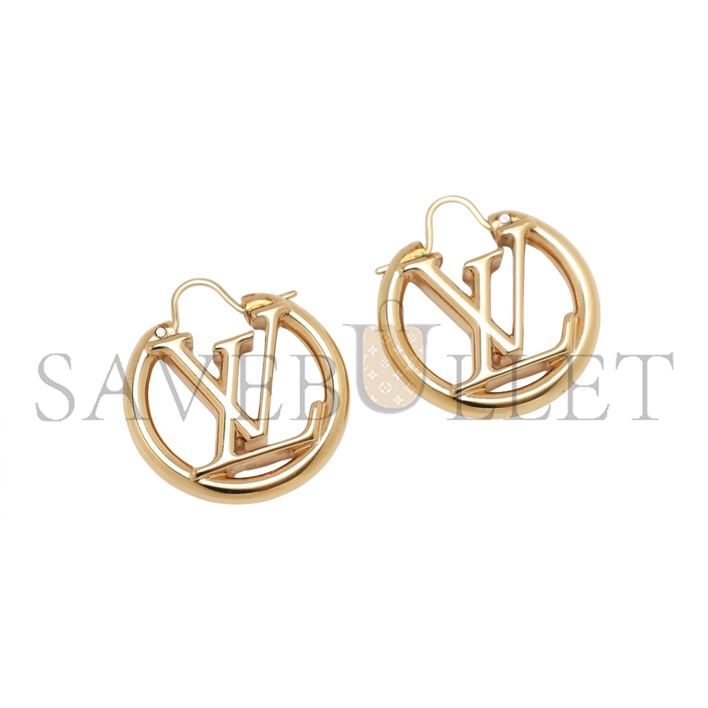 l**is V*t*n metal small l**ise hoop earrings gold m01332