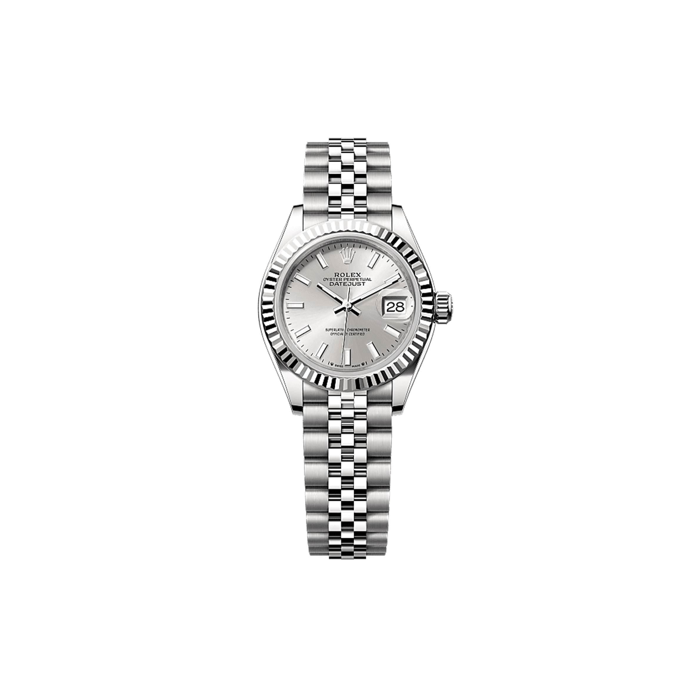R*l*x lady-datejust 28 mm, oystersteel and white gold watch 279174