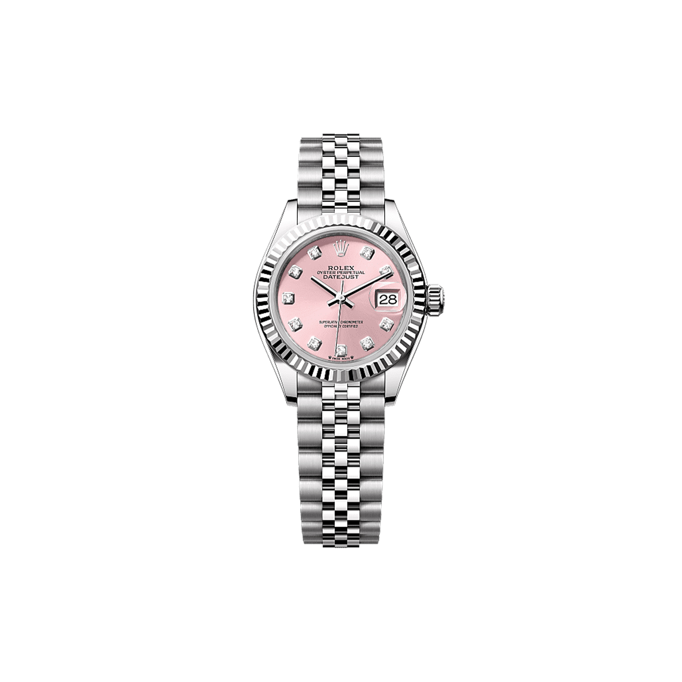 R*l*x lady-datejust 28 mm, oystersteel and white gold watch 279174