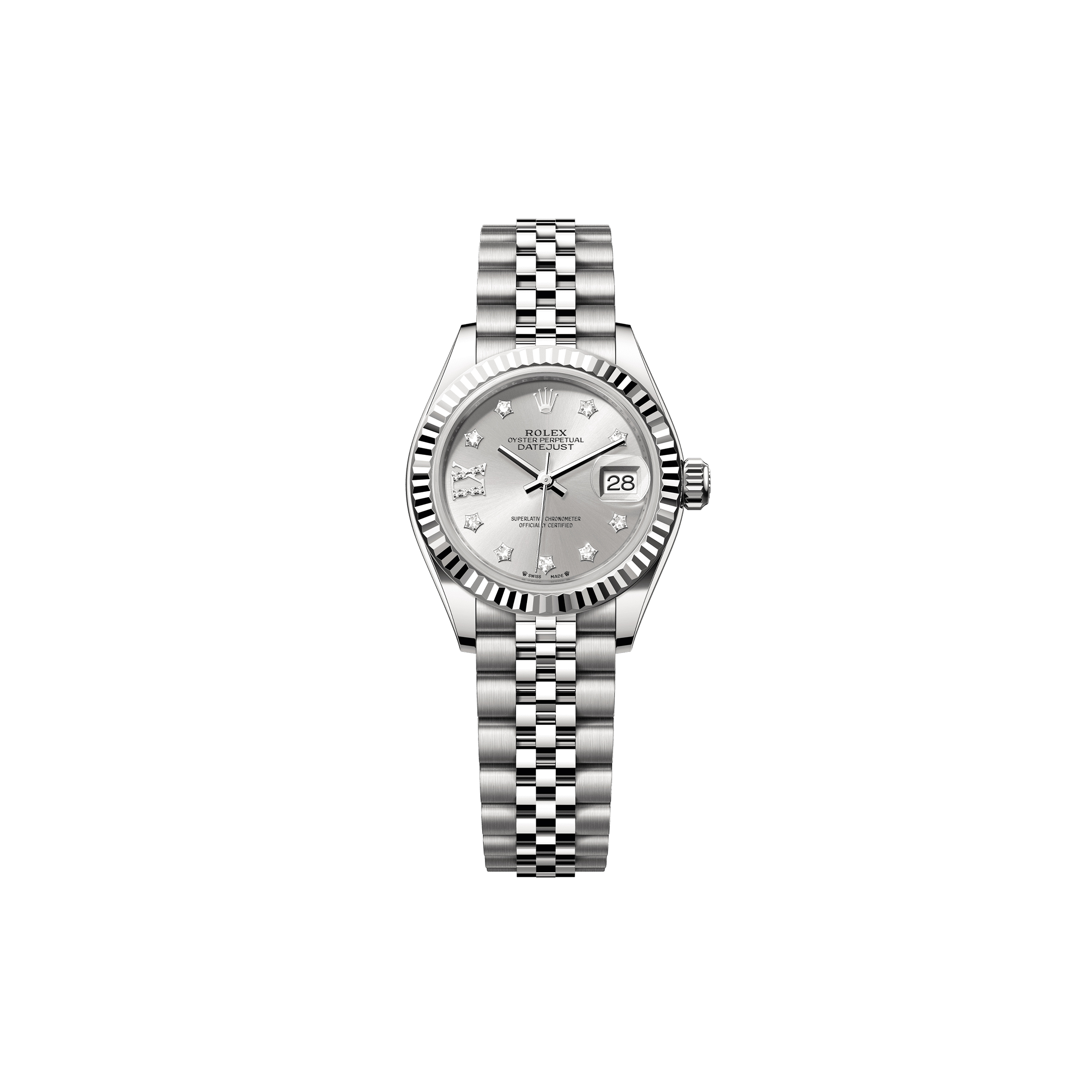 R*l*x lady-datejust 28 mm, oystersteel and white gold watch 279174