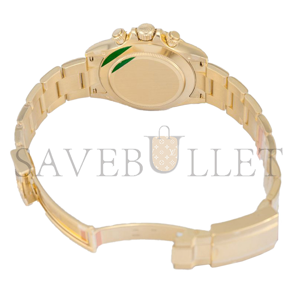 R*l*x daytona green dial yellow gold automatic 40mm watch 116508