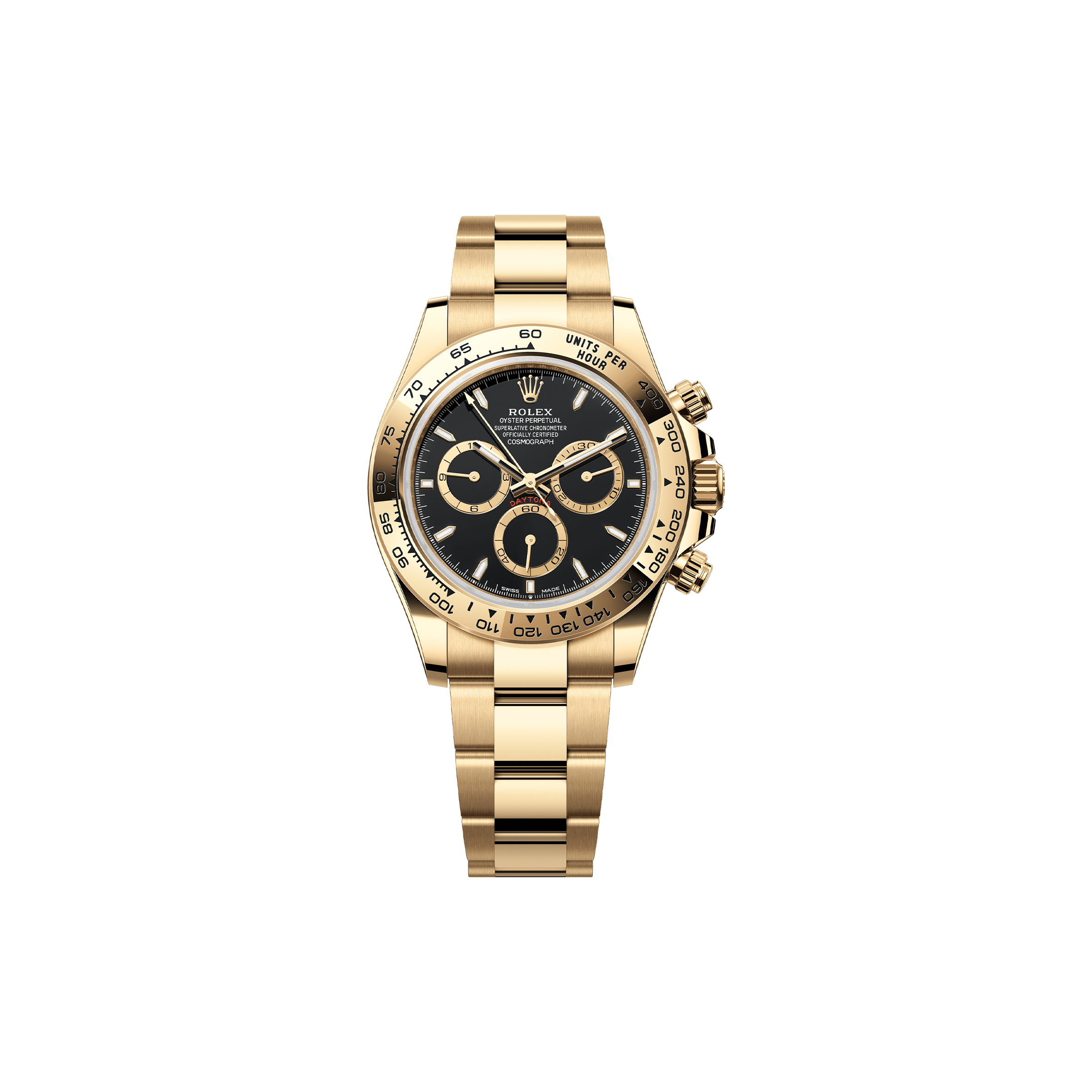 R*l*x cosmograph daytona oyster, 40 mm, yellow gold watch 126508