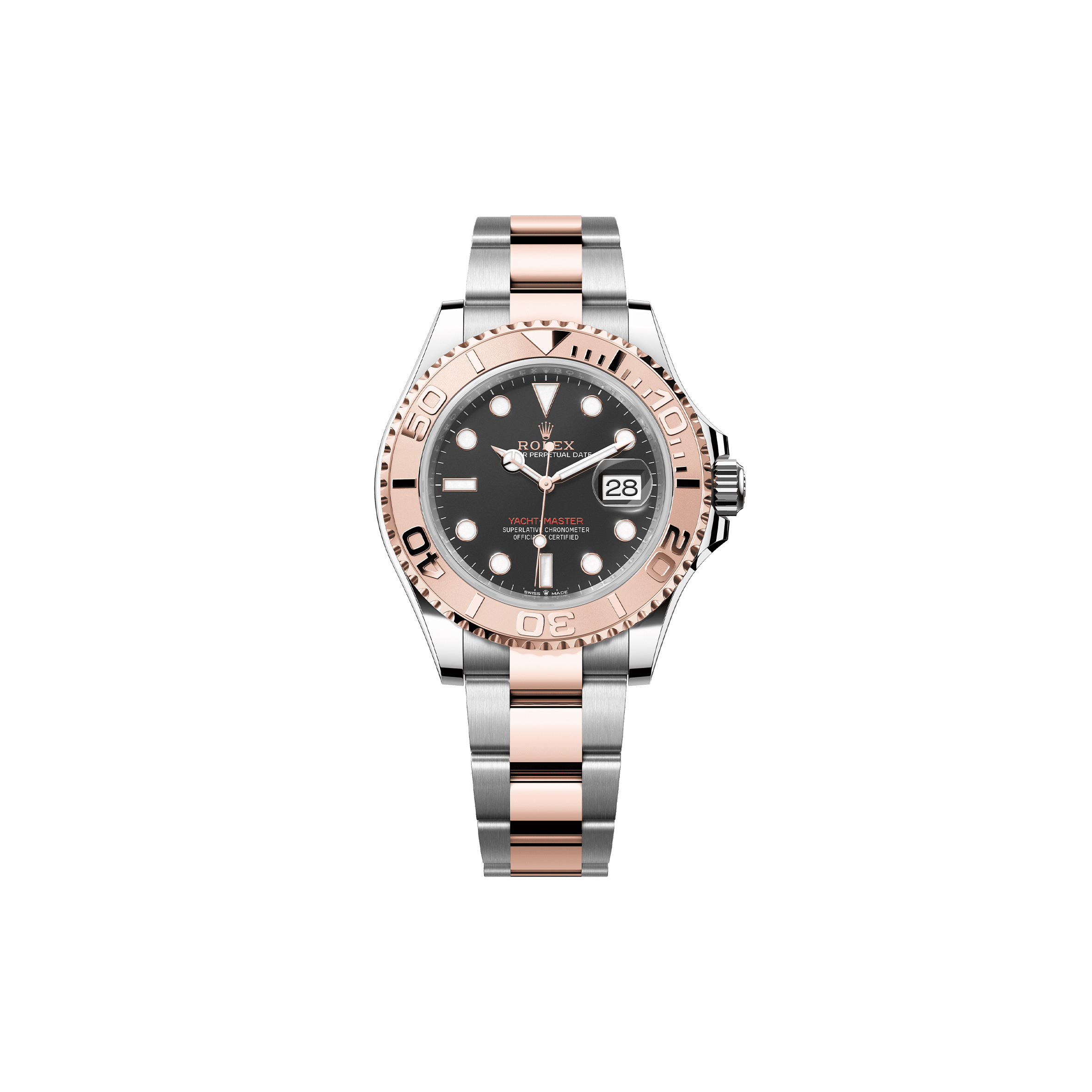 R*l*x yacht-master 40 oyster, 40 mm, oystersteel and everose gold watch 126621