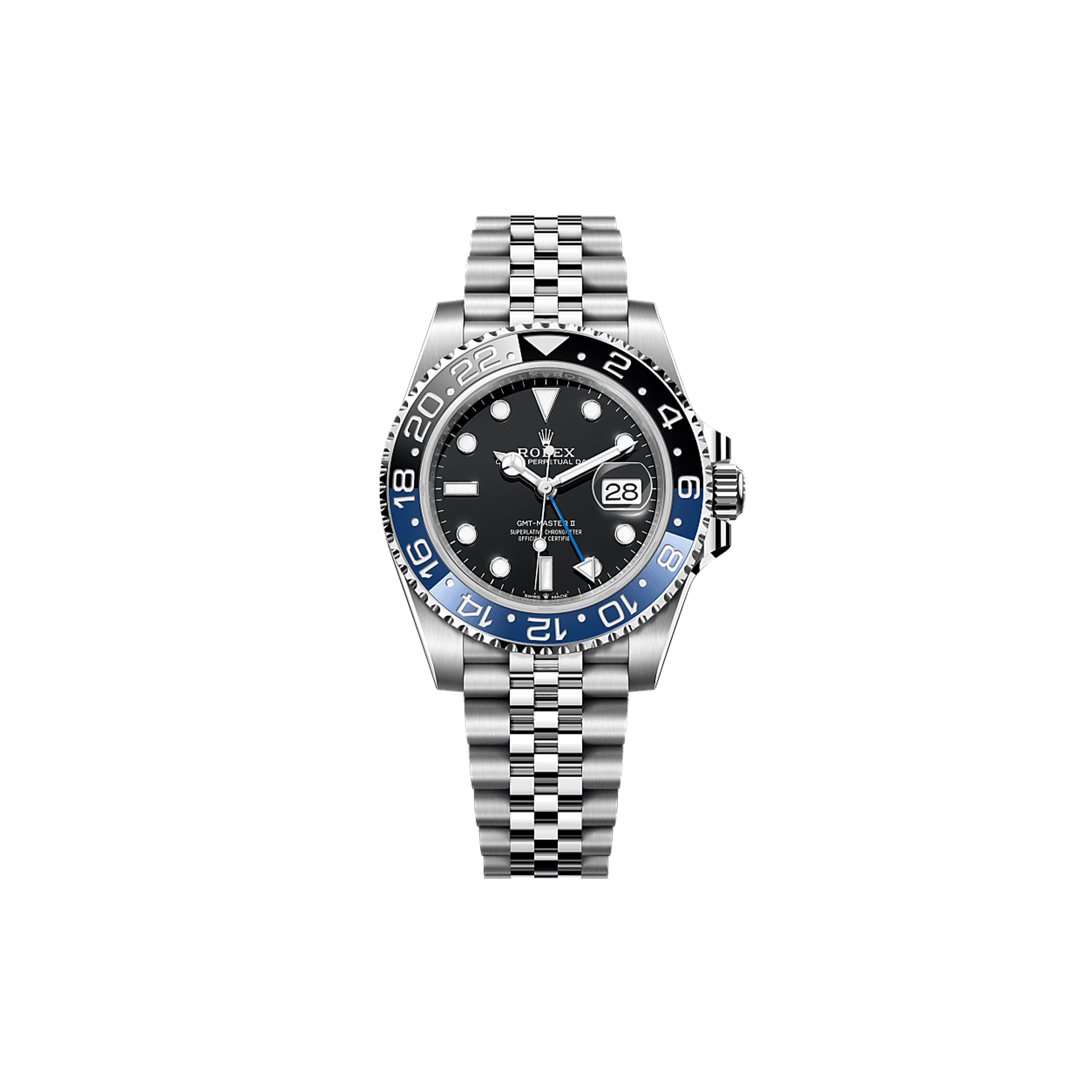 R*l*x gmt-master ii oyster, 40 mm, oystersteel watch 126710blnr